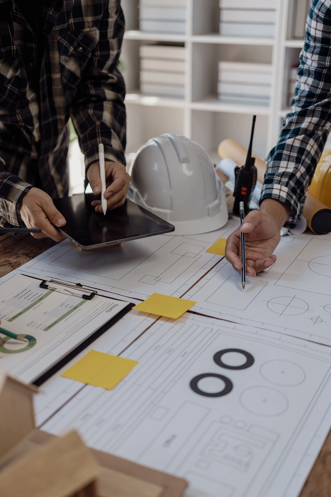 Blueprint de projeto de construção