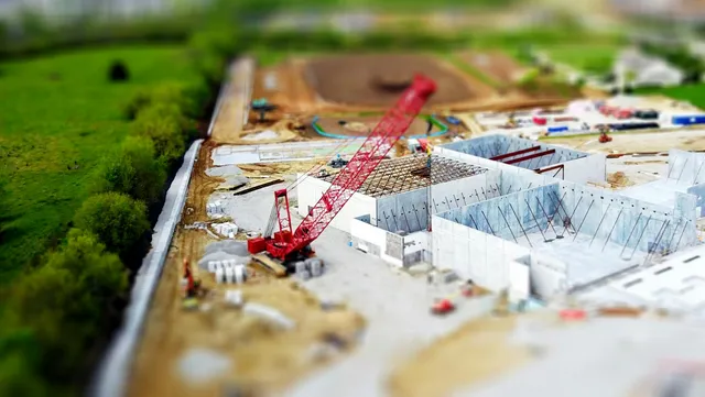 miniatura de construção